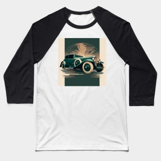 Art Deco Style Cars Baseball T-Shirt
